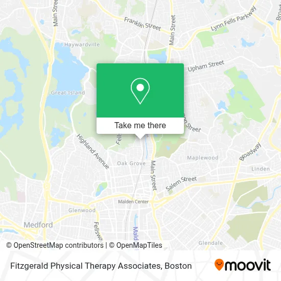 Fitzgerald Physical Therapy Associates map