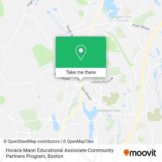 Horace Mann Educational Associate-Community Partners Program map
