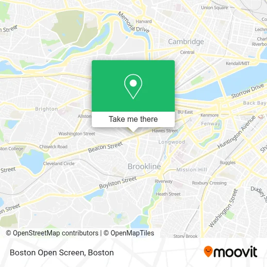 Boston Open Screen map