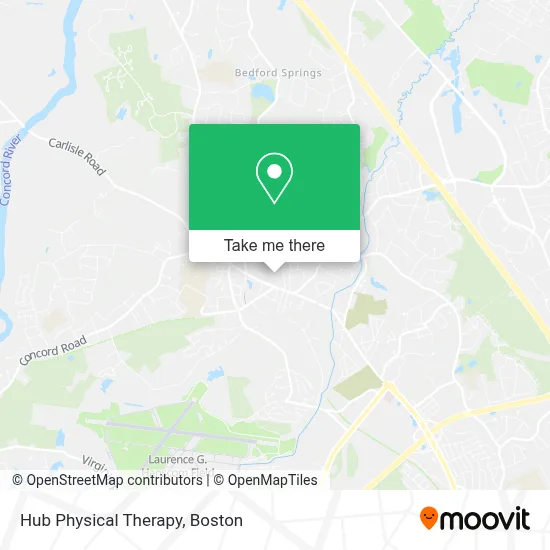 Hub Physical Therapy map