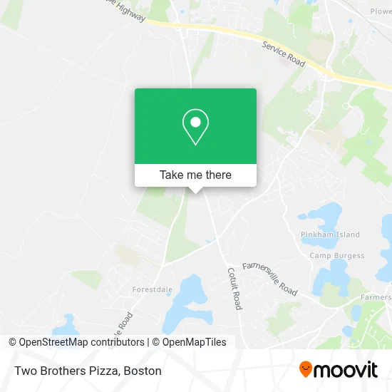 Two Brothers Pizza map