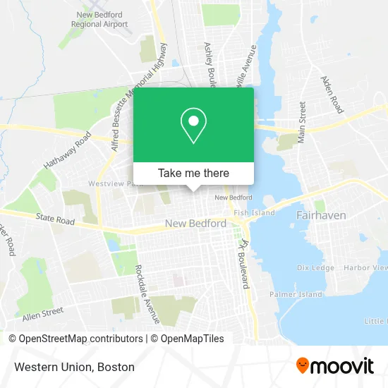 Western Union map