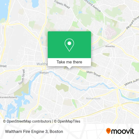 Waltham Fire Engine 3 map