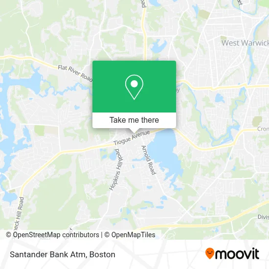Santander Bank Atm map