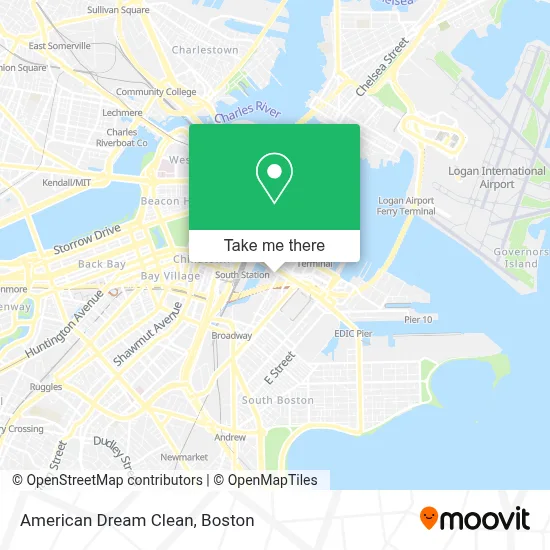 American Dream Clean map