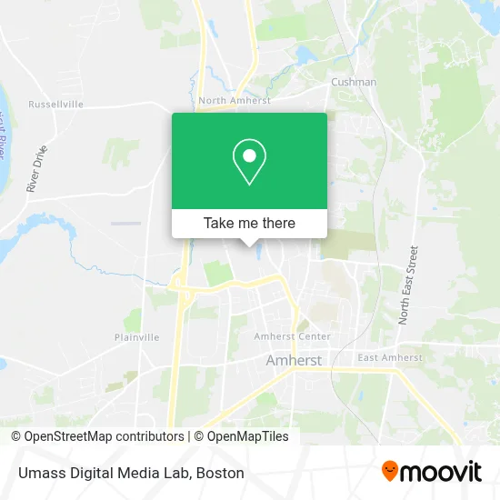 Umass Digital Media Lab map