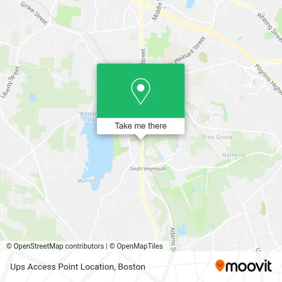 Ups Access Point Location map