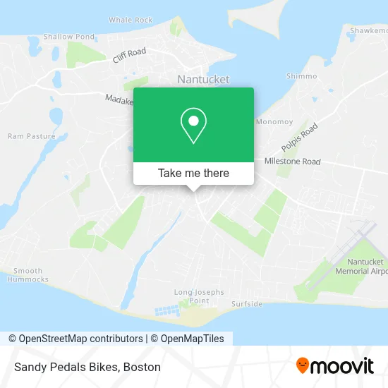 Sandy Pedals Bikes map