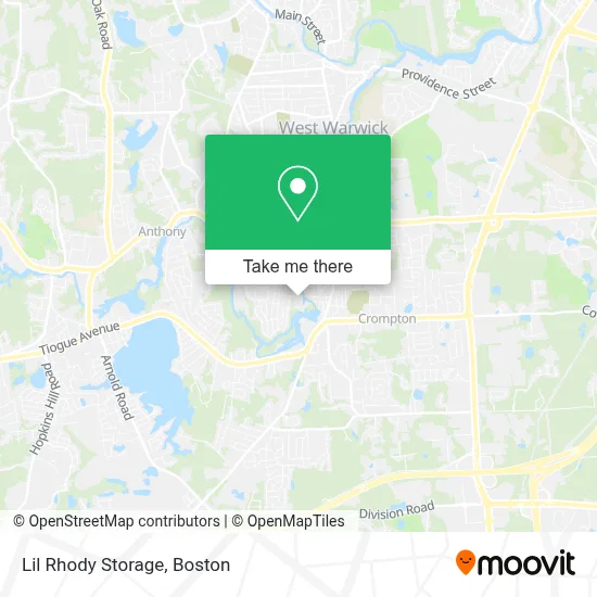 Lil Rhody Storage map