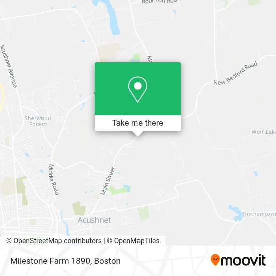 Milestone Farm 1890 map