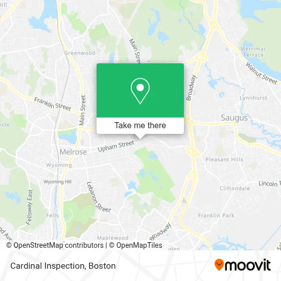 Cardinal Inspection map