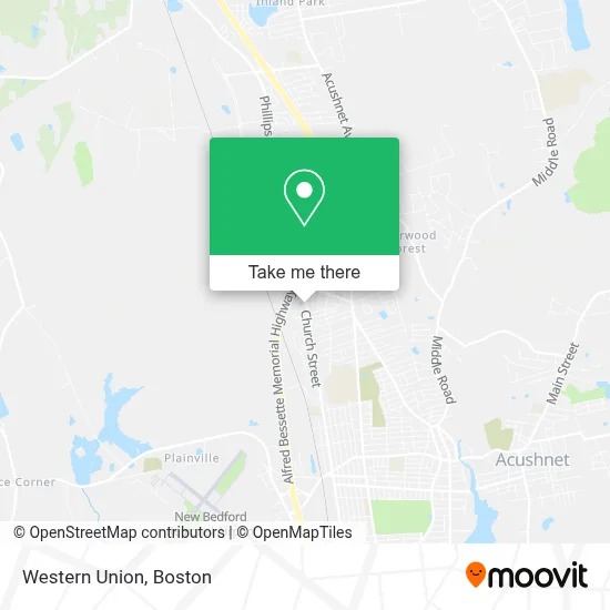 Western Union map