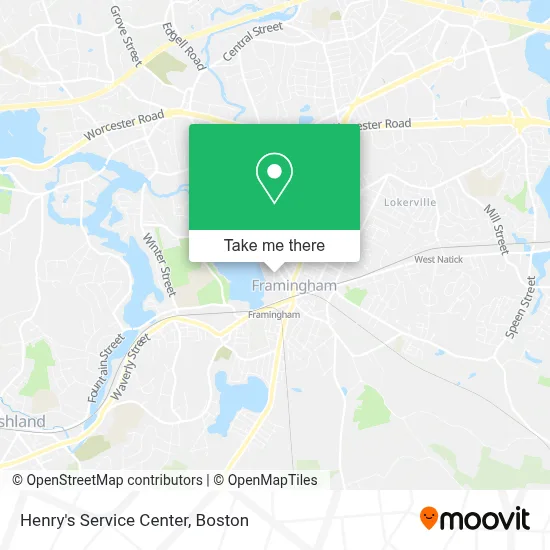 Henry's Service Center map