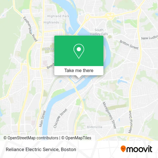 Reliance Electric Service map