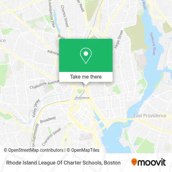 Rhode Island League Of Charter Schools map