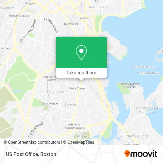 Us Post Office map