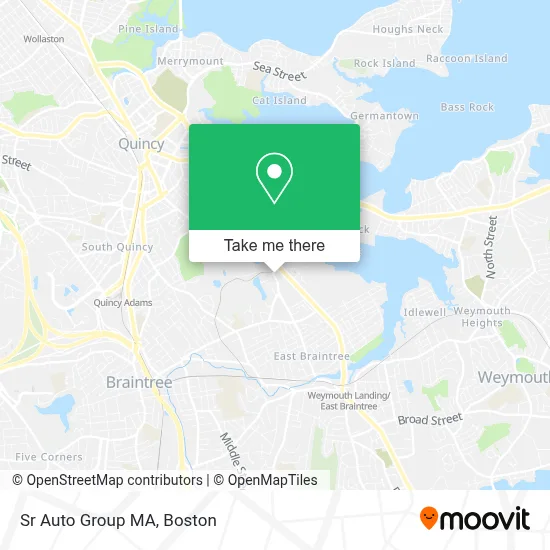 Sr Auto Group MA map
