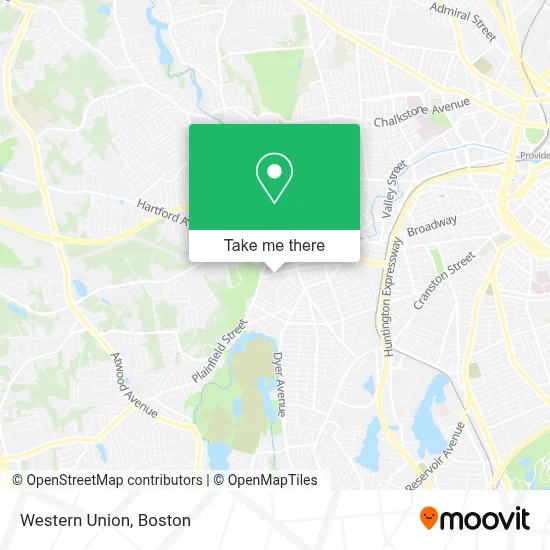Western Union map