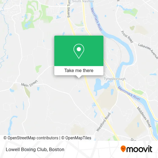 Lowell Boxing Club map