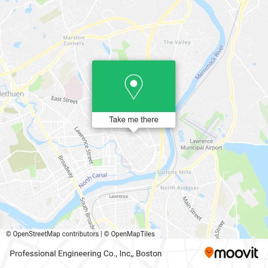 Professional Engineering Co., Inc, map