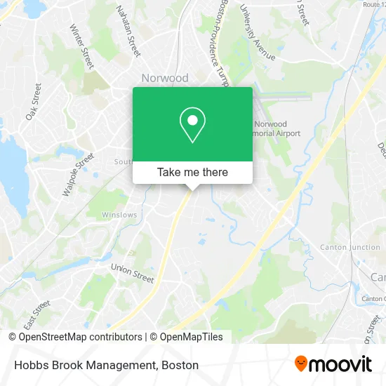 Hobbs Brook Management map