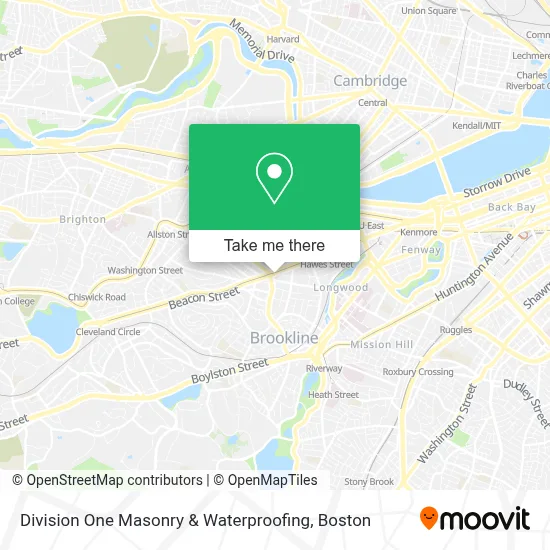 Division One Masonry & Waterproofing map