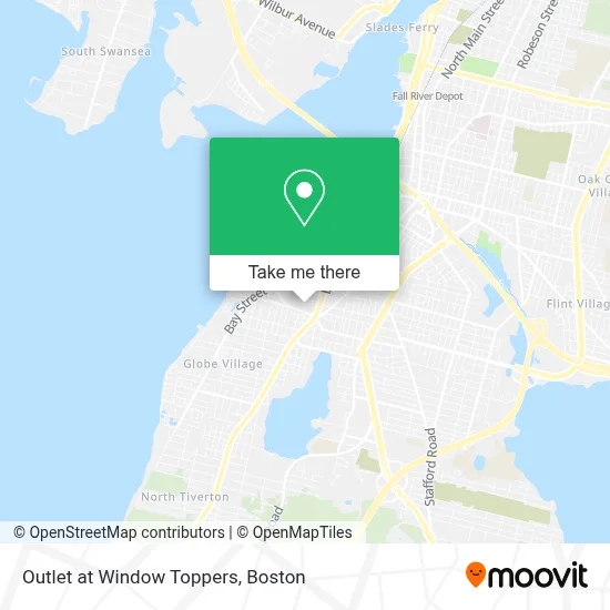 Outlet at Window Toppers map