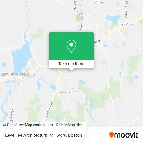 Leveillee Architectural Millwork map