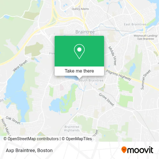 Axp Braintree map