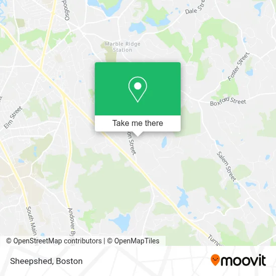 Sheepshed map