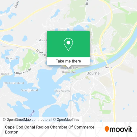 Cape Cod Canal Region Chamber Of Commerce map