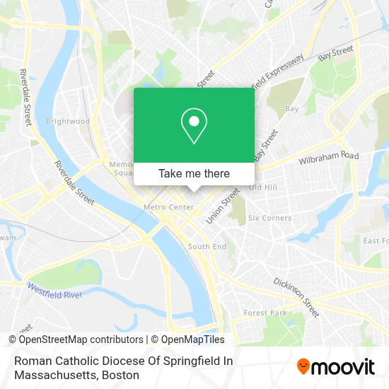 Roman Catholic Diocese Of Springfield In Massachusetts map
