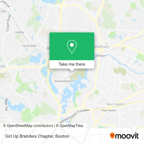 Girl Up Brandeis Chapter map