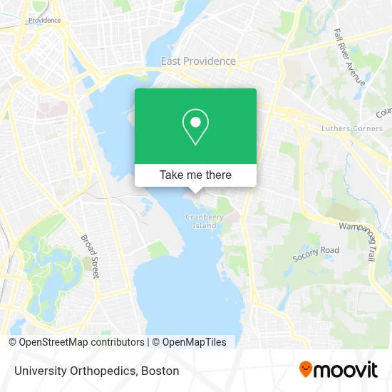 University Orthopedics map