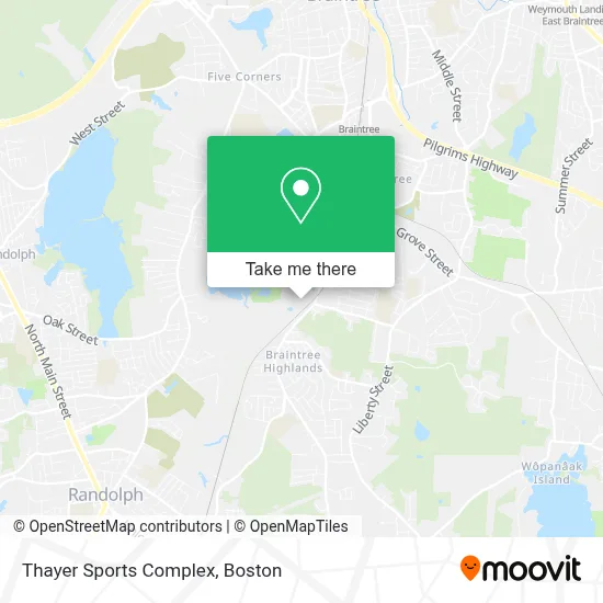 Thayer Sports Complex map