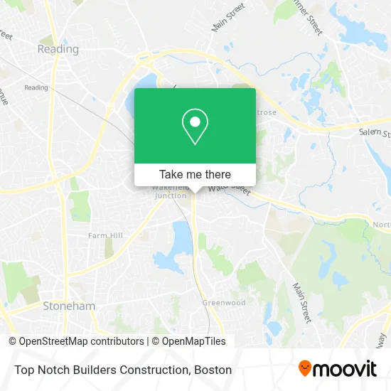 Top Notch Builders Construction map