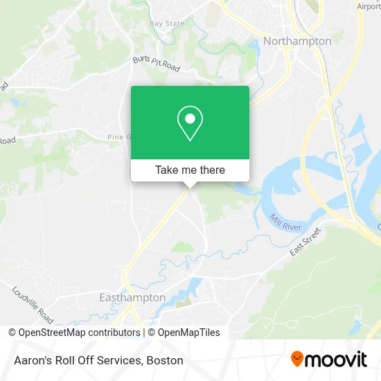 Aaron's Roll Off Services map