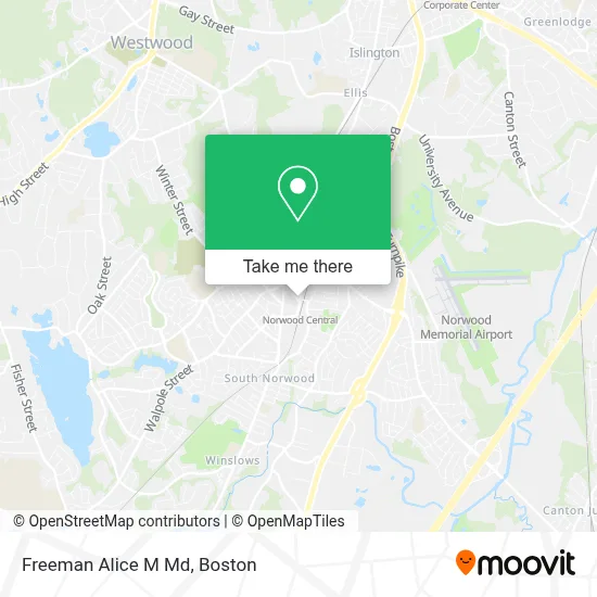 Freeman Alice M Md map