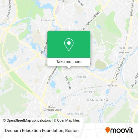 Dedham Education Foundation map