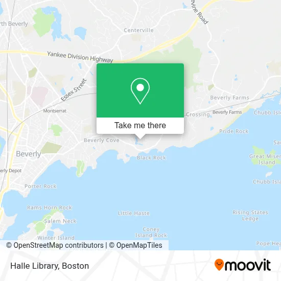 Halle Library map