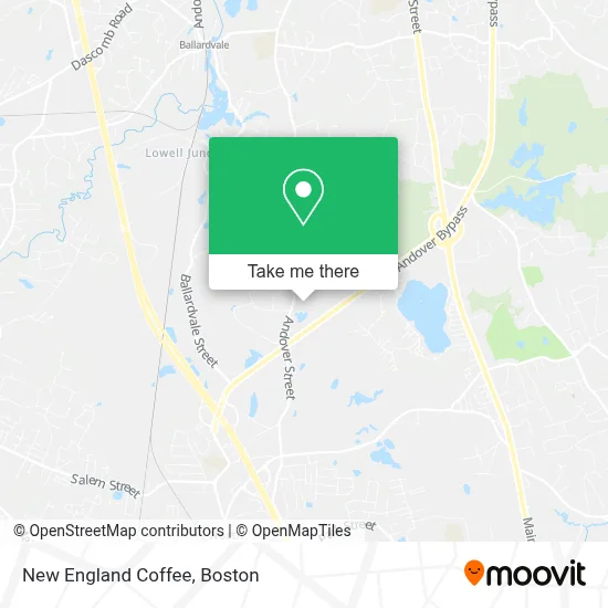 New England Coffee map