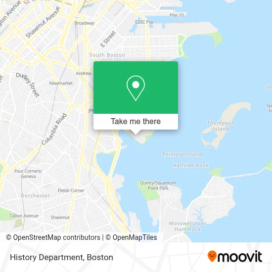 History Department map