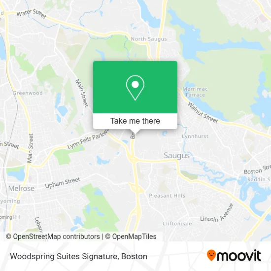Woodspring Suites Signature map