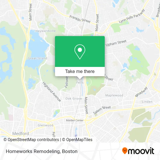 Homeworks Remodeling map