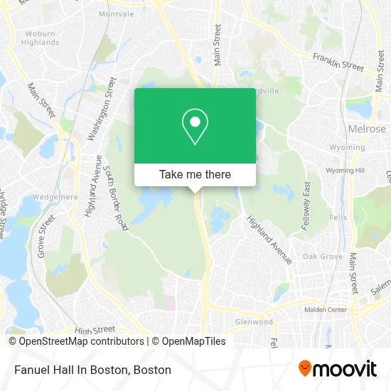 Fanuel Hall In Boston map