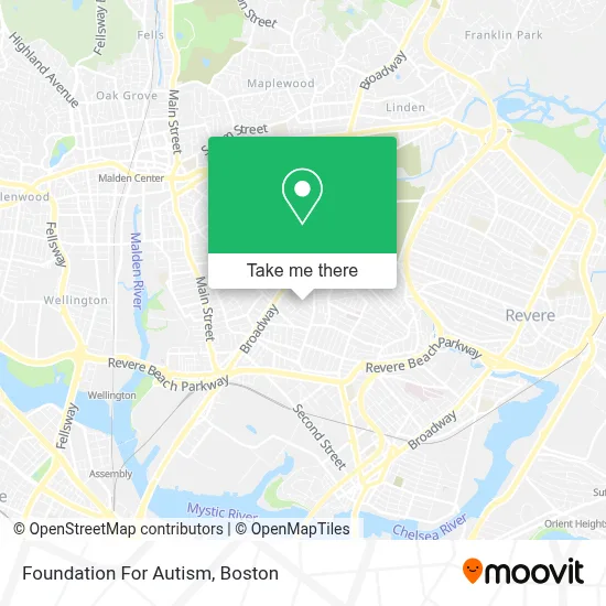 Foundation For Autism map