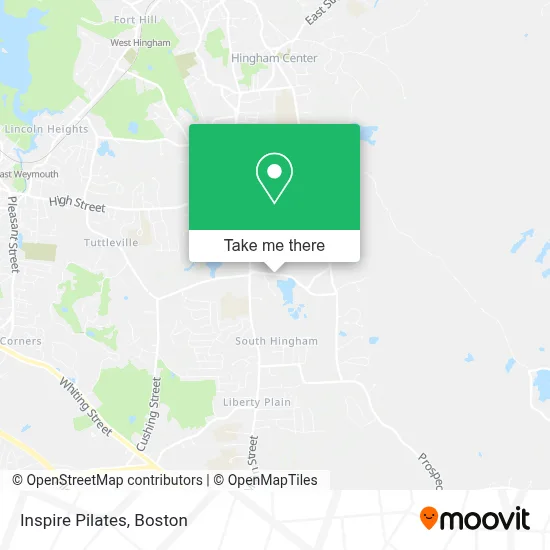 Inspire Pilates map