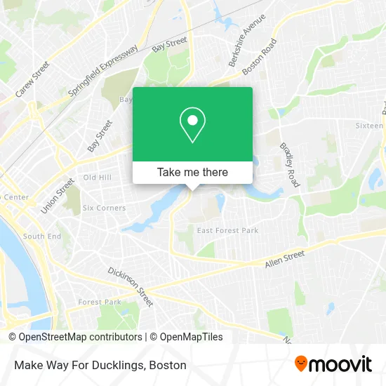 Make Way For Ducklings map