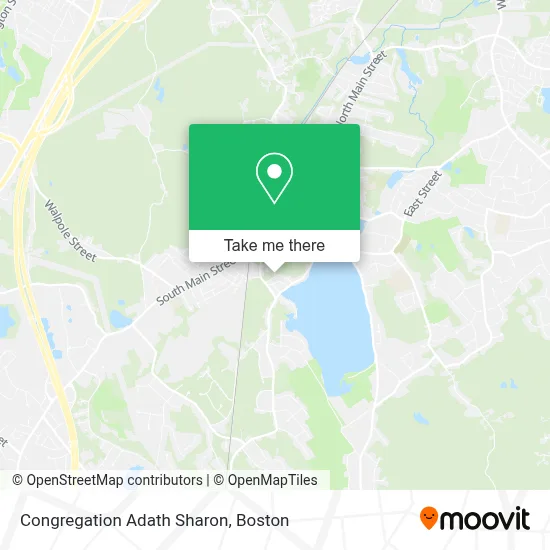 Congregation Adath Sharon map