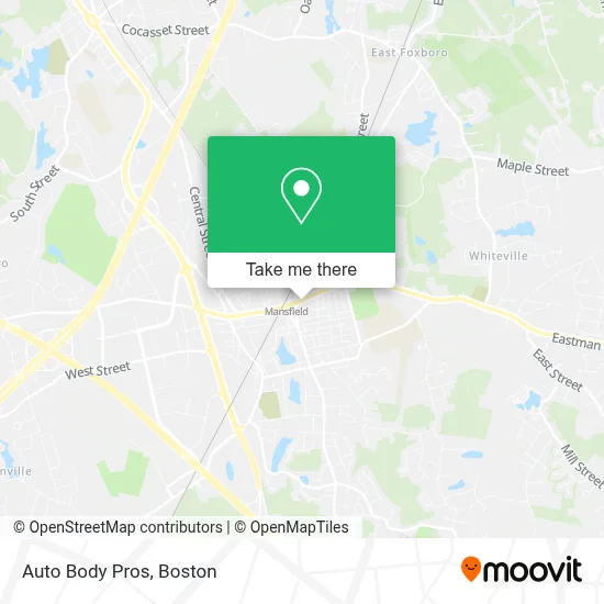 Auto Body Pros map